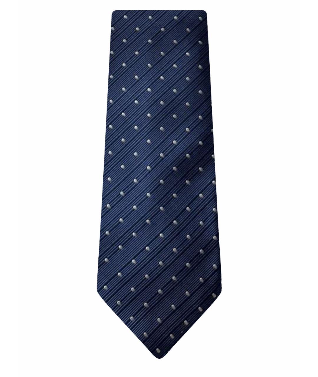 TOM FORD Темно-синий шелковый галстук, фото 1