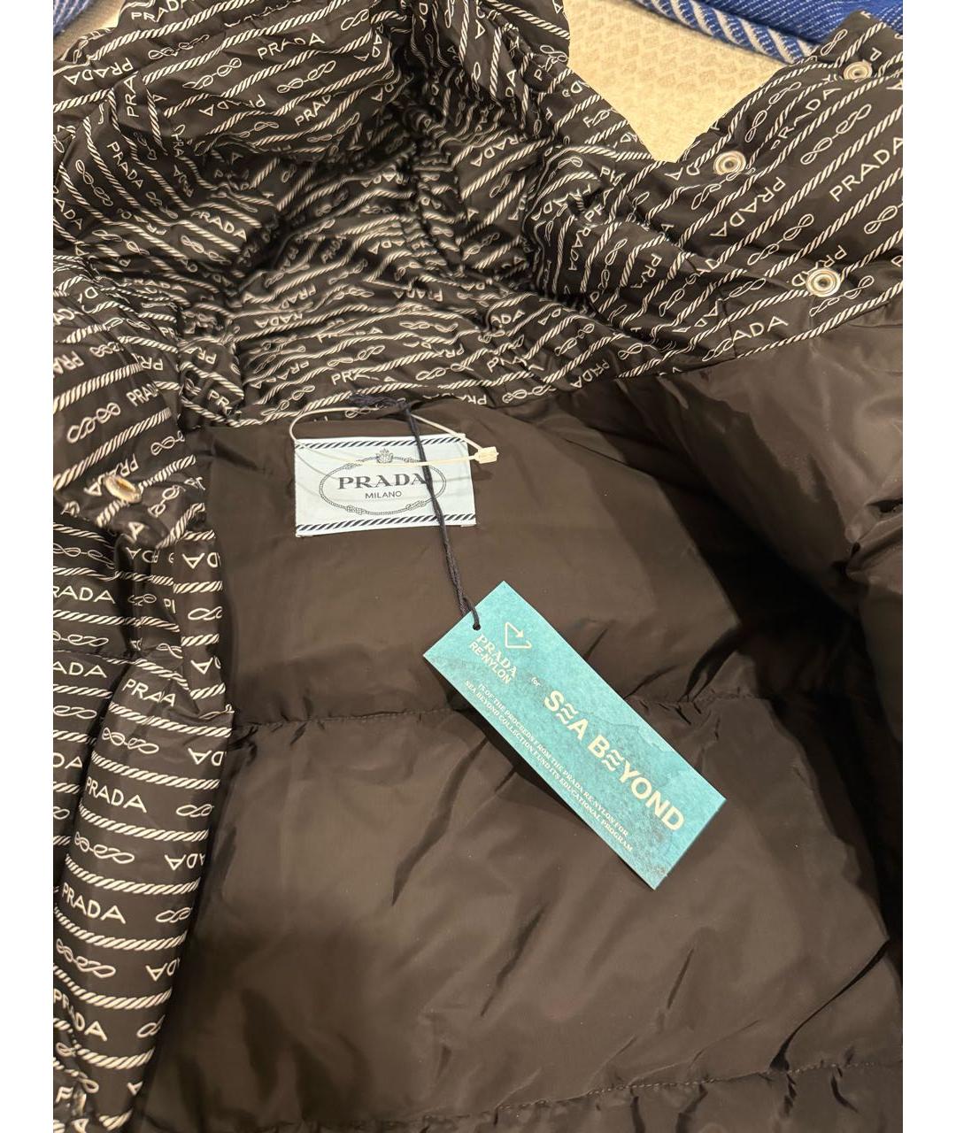 PRADA Черный пуховик, фото 4