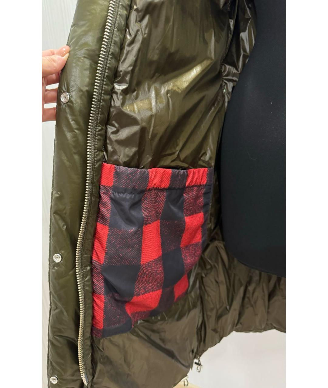 WOOLRICH Хаки полиамидовый пуховик, фото 7