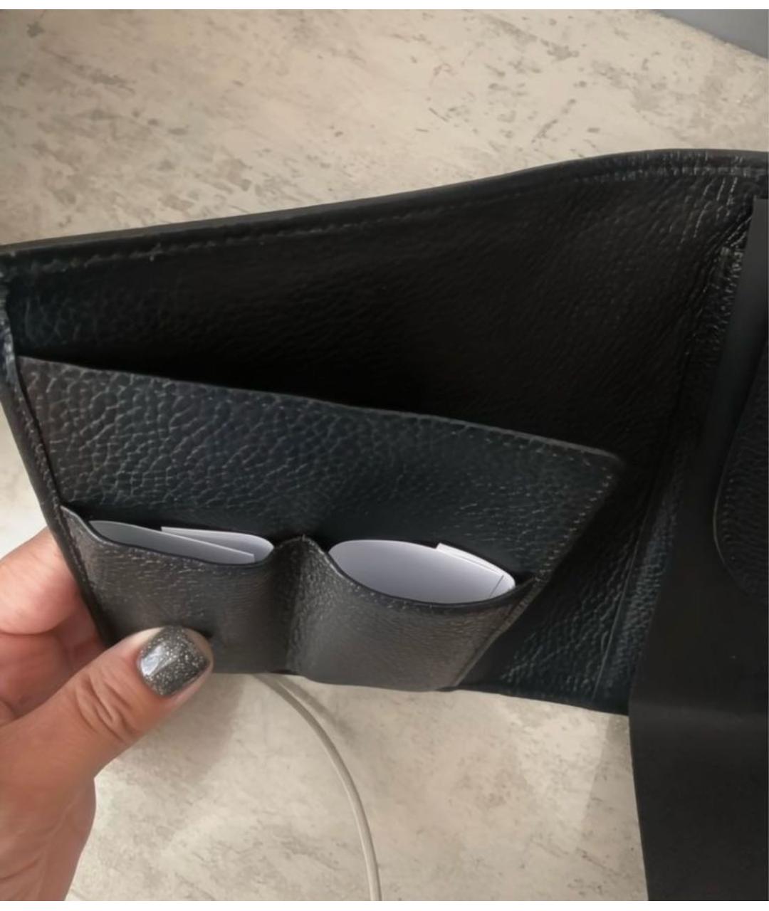 BVLGARI Черная кожаная папка для документов, фото 4