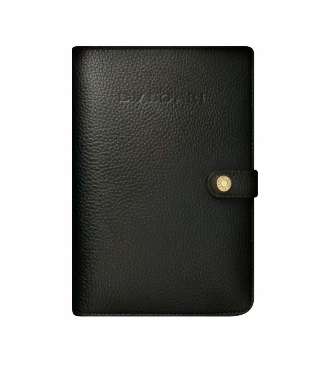 BVLGARI Черная кожаная папка для документов, фото 1