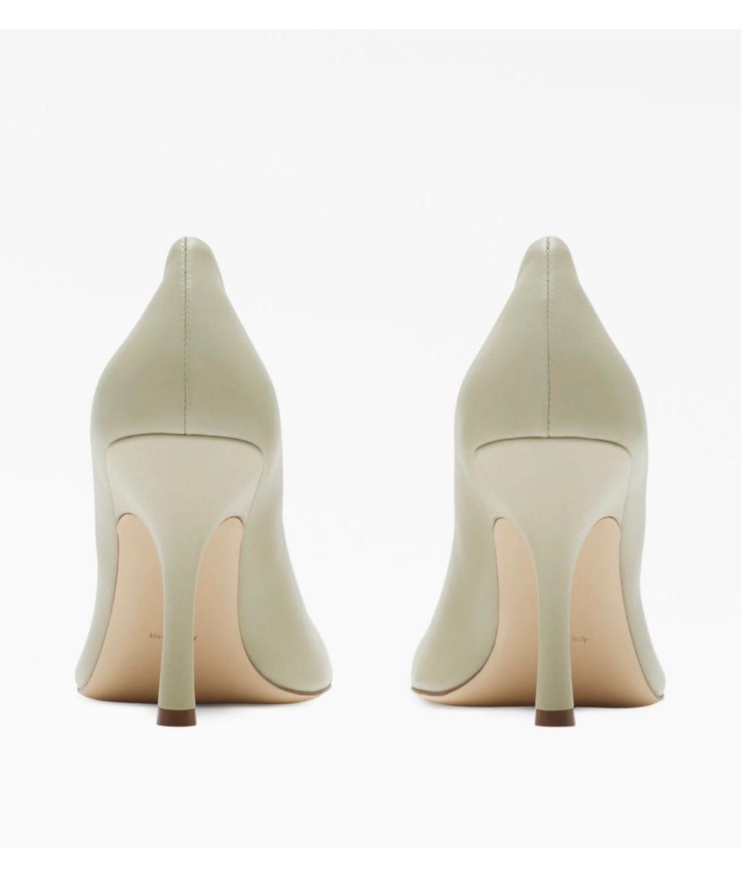 BURBERRY Белые кожаные туфли, фото 4