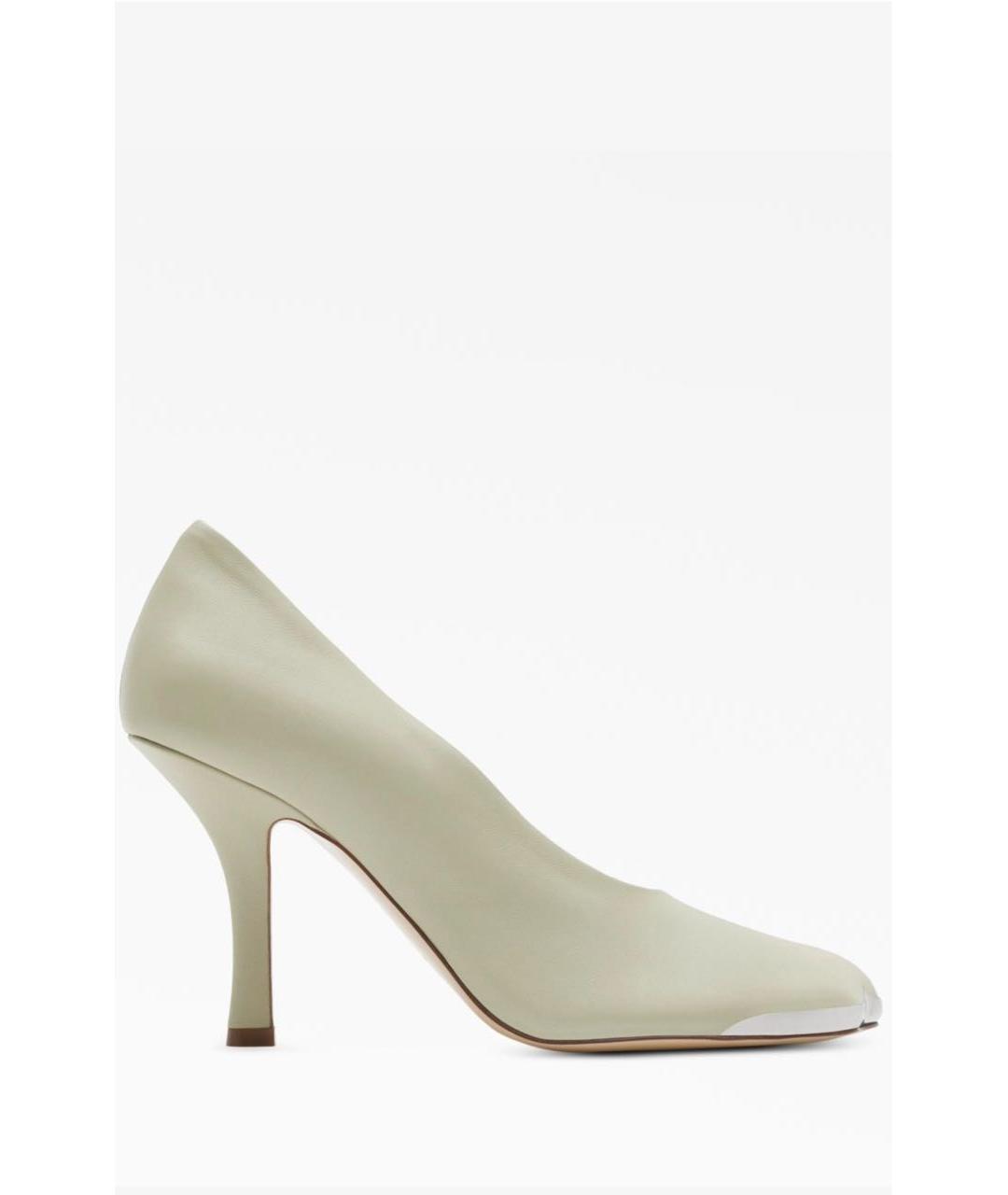 BURBERRY Белые кожаные туфли, фото 7