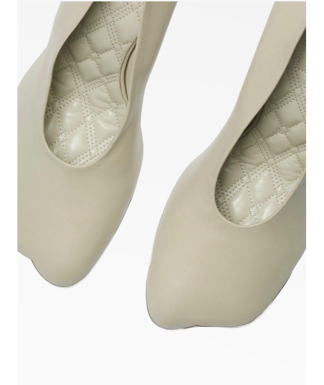 BURBERRY Белые кожаные туфли, фото 3