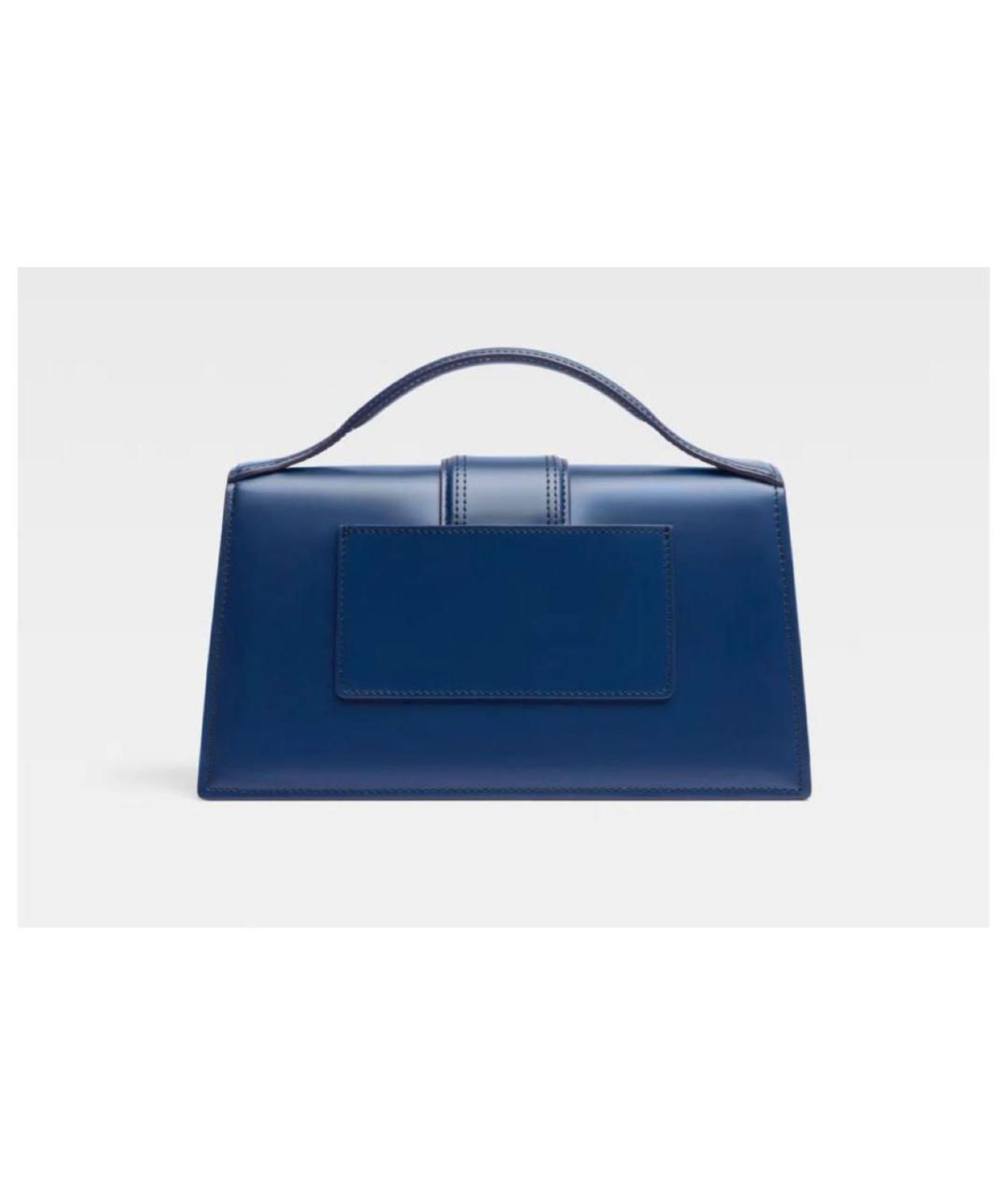 JACQUEMUS Синяя кожаная сумка через плечо, фото 3