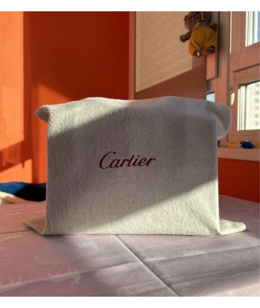 CARTIER Черная кожаная сумка тоут, фото 6