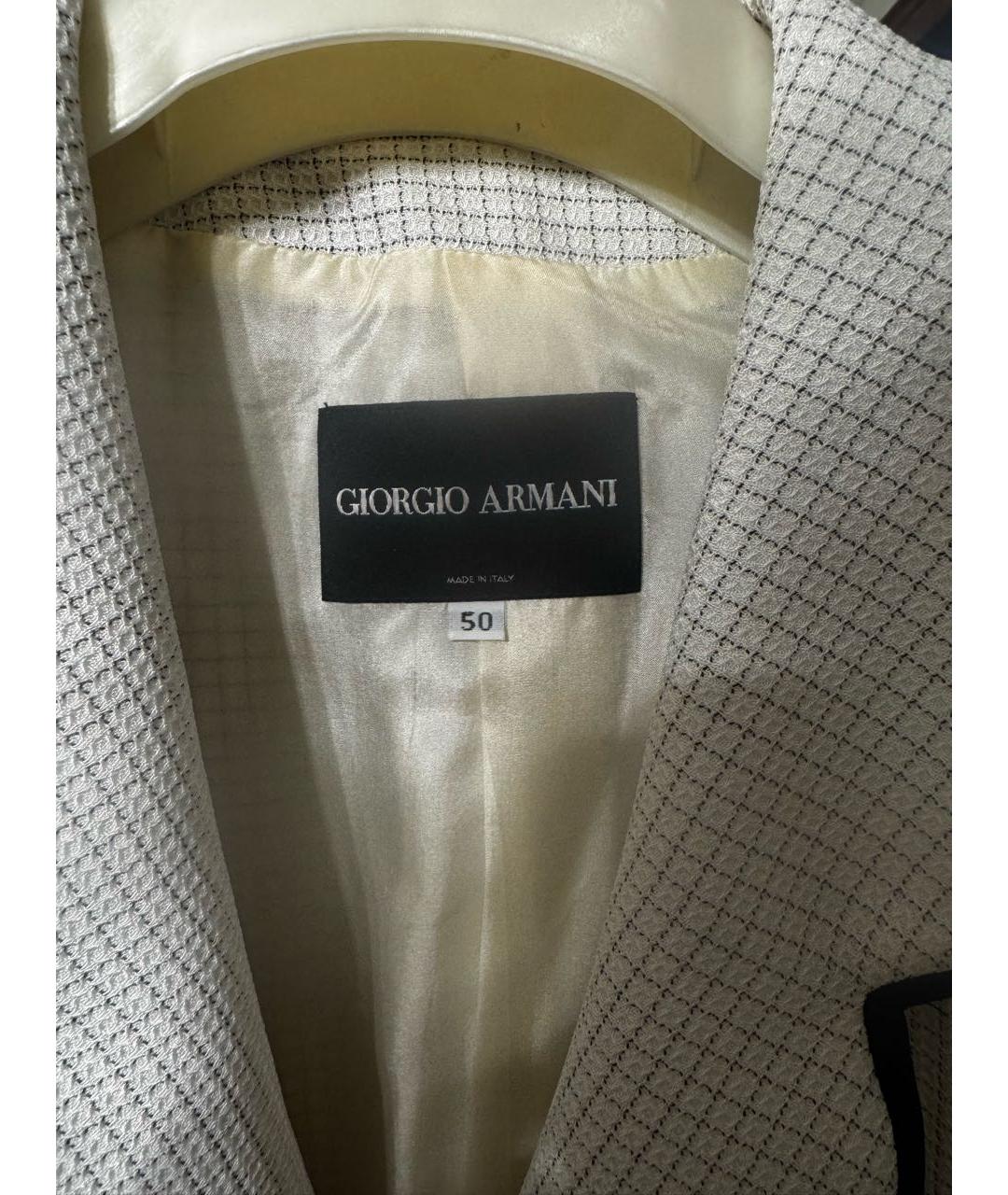 GIORGIO ARMANI Белый жакет/пиджак, фото 3