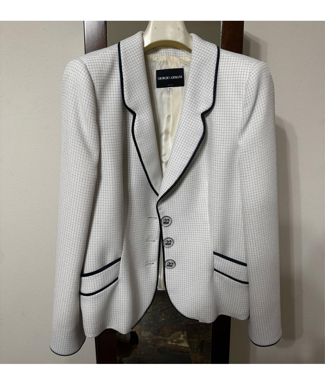 GIORGIO ARMANI Белый жакет/пиджак, фото 5