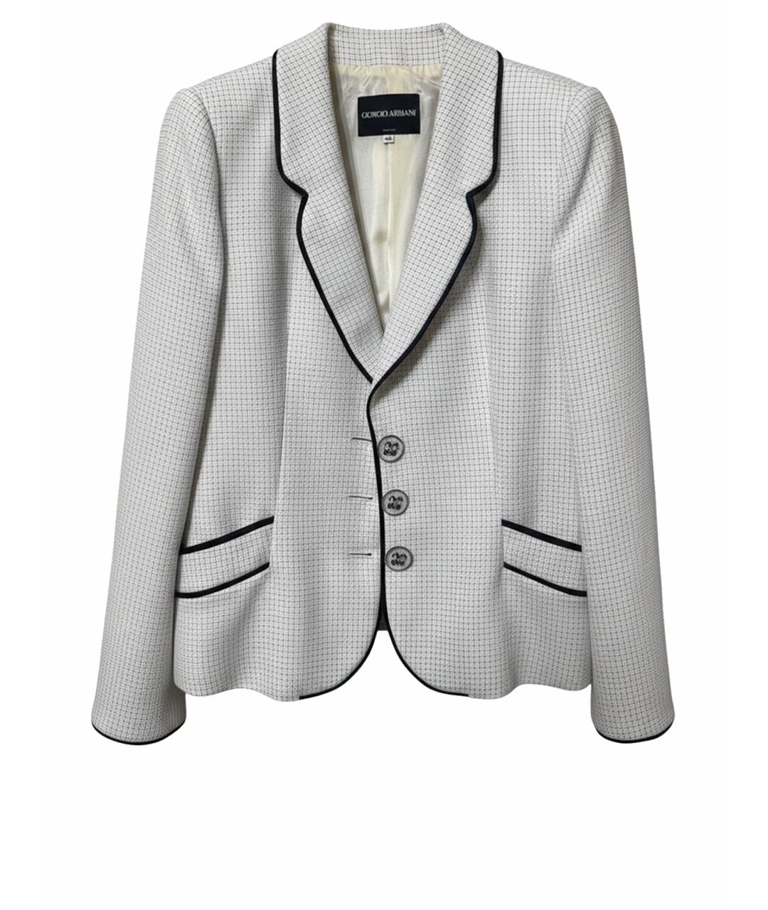 GIORGIO ARMANI Белый жакет/пиджак, фото 1