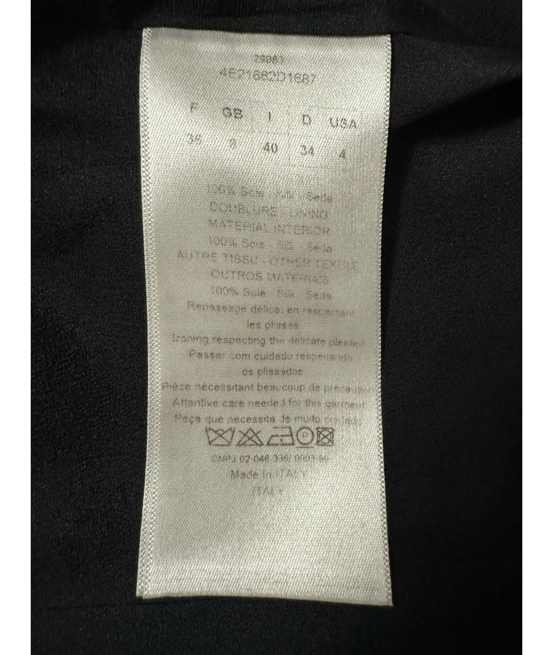 CHRISTIAN DIOR Черное шелковое коктейльное платье, фото 6