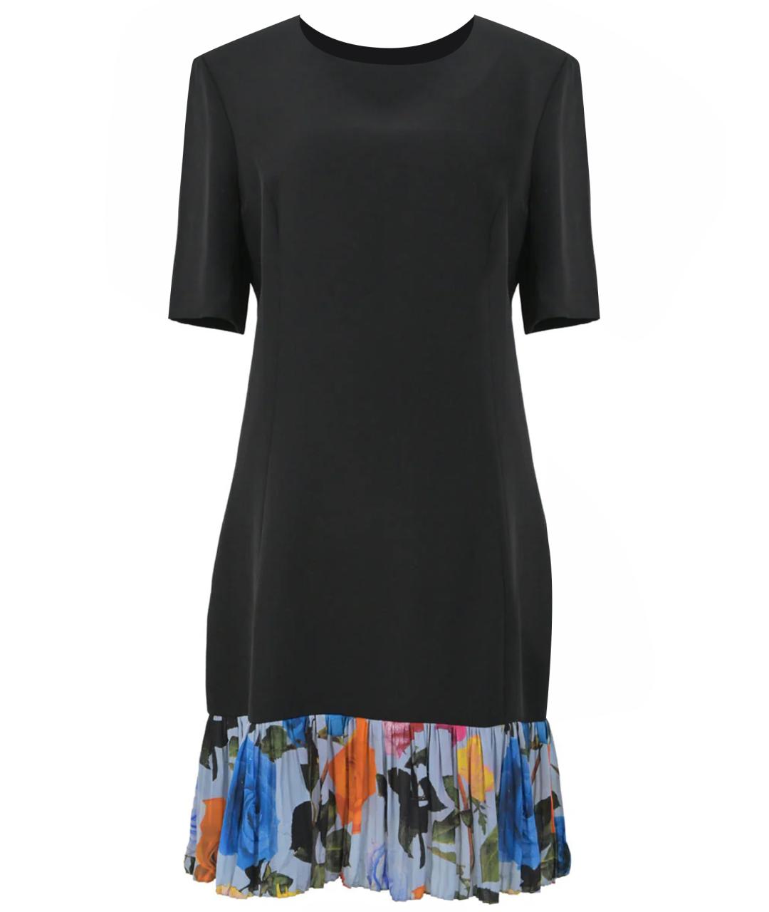 CHRISTIAN DIOR Черное шелковое коктейльное платье, фото 1