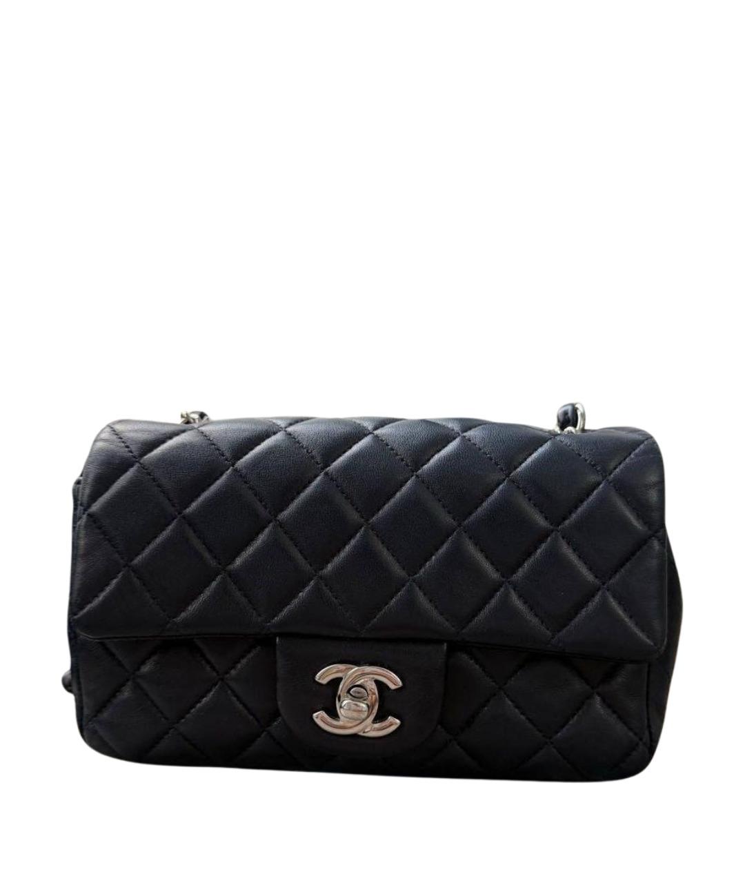 CHANEL Черная кожаная сумка через плечо, фото 1