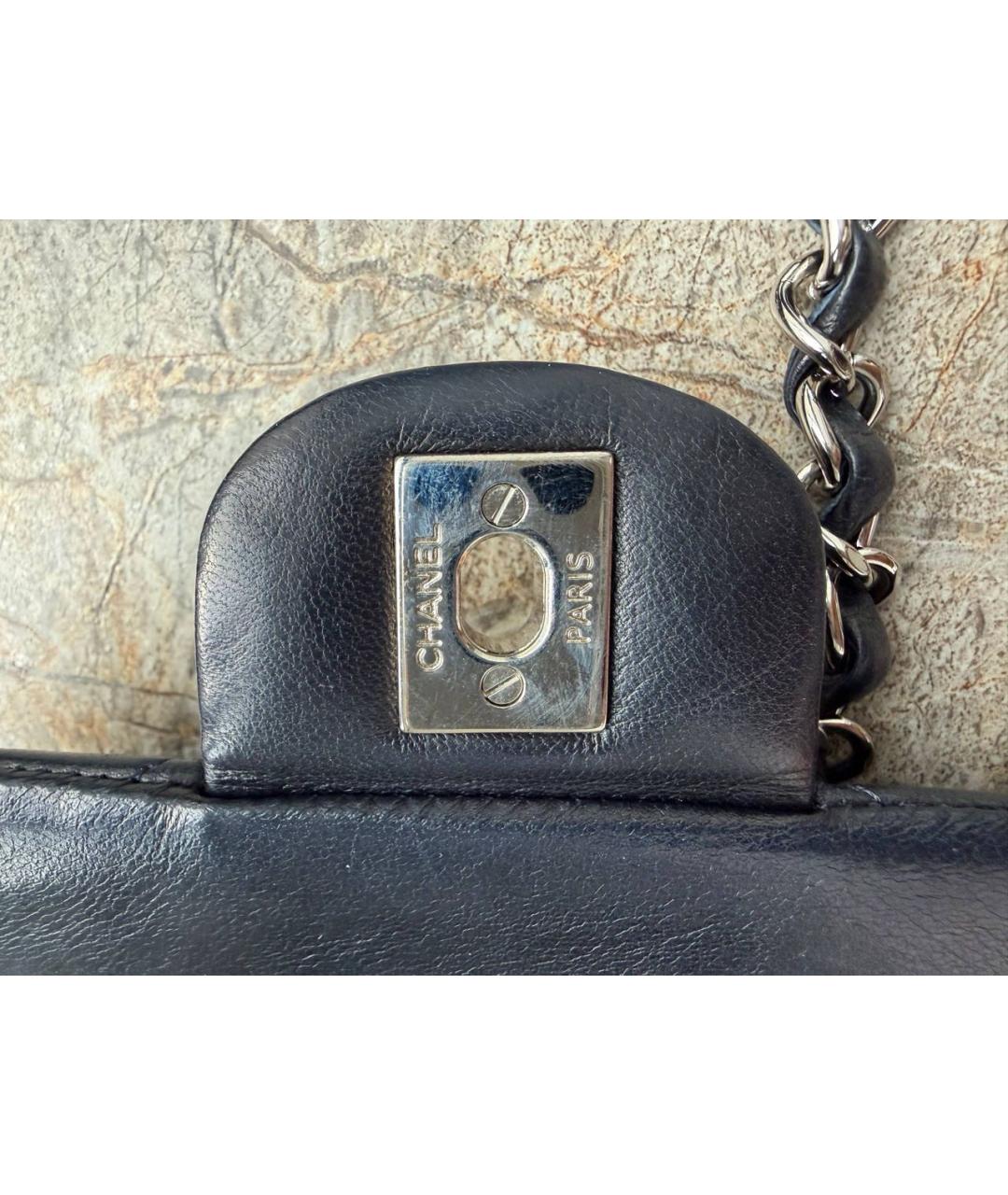 CHANEL Черная кожаная сумка через плечо, фото 8