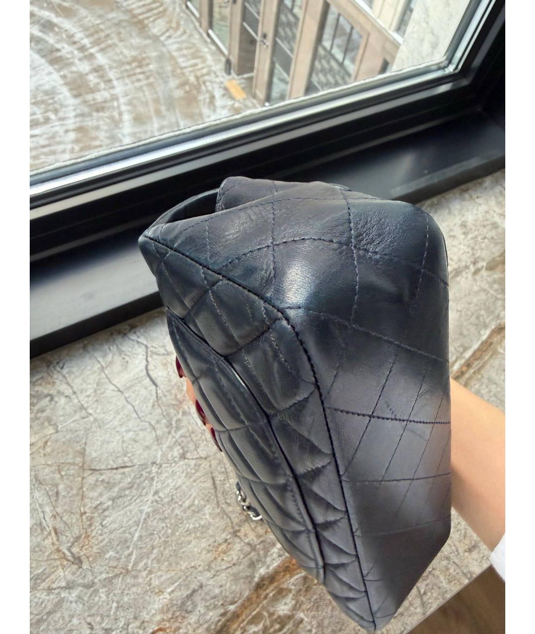 CHANEL Черная кожаная сумка через плечо, фото 6