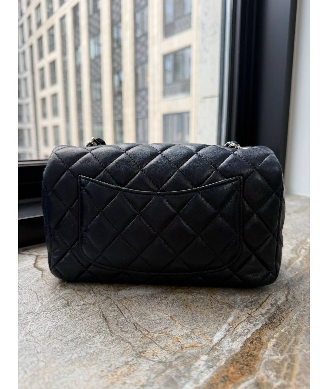 CHANEL Черная кожаная сумка через плечо, фото 3