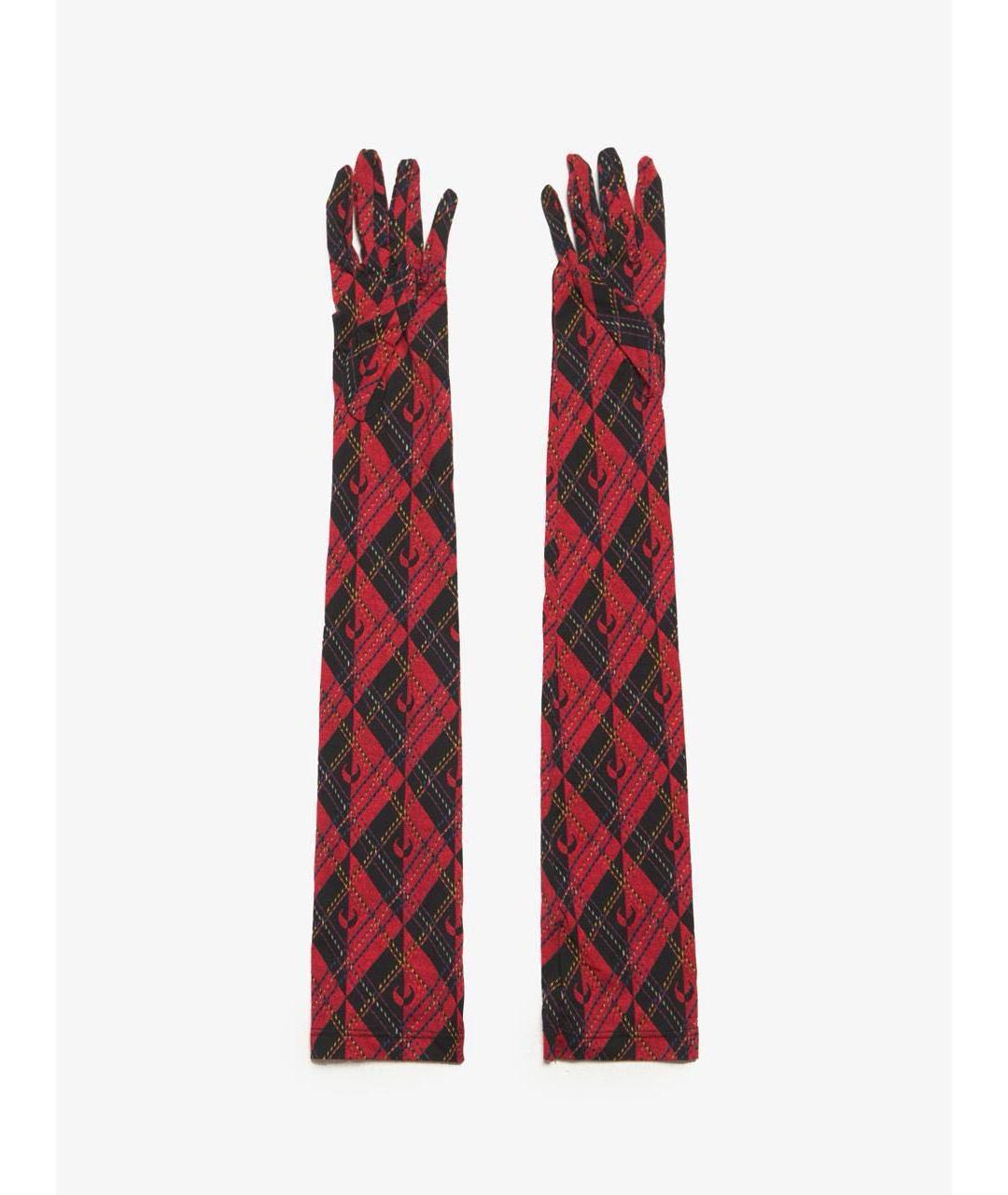 MARINE SERRE Красные перчатки, фото 3