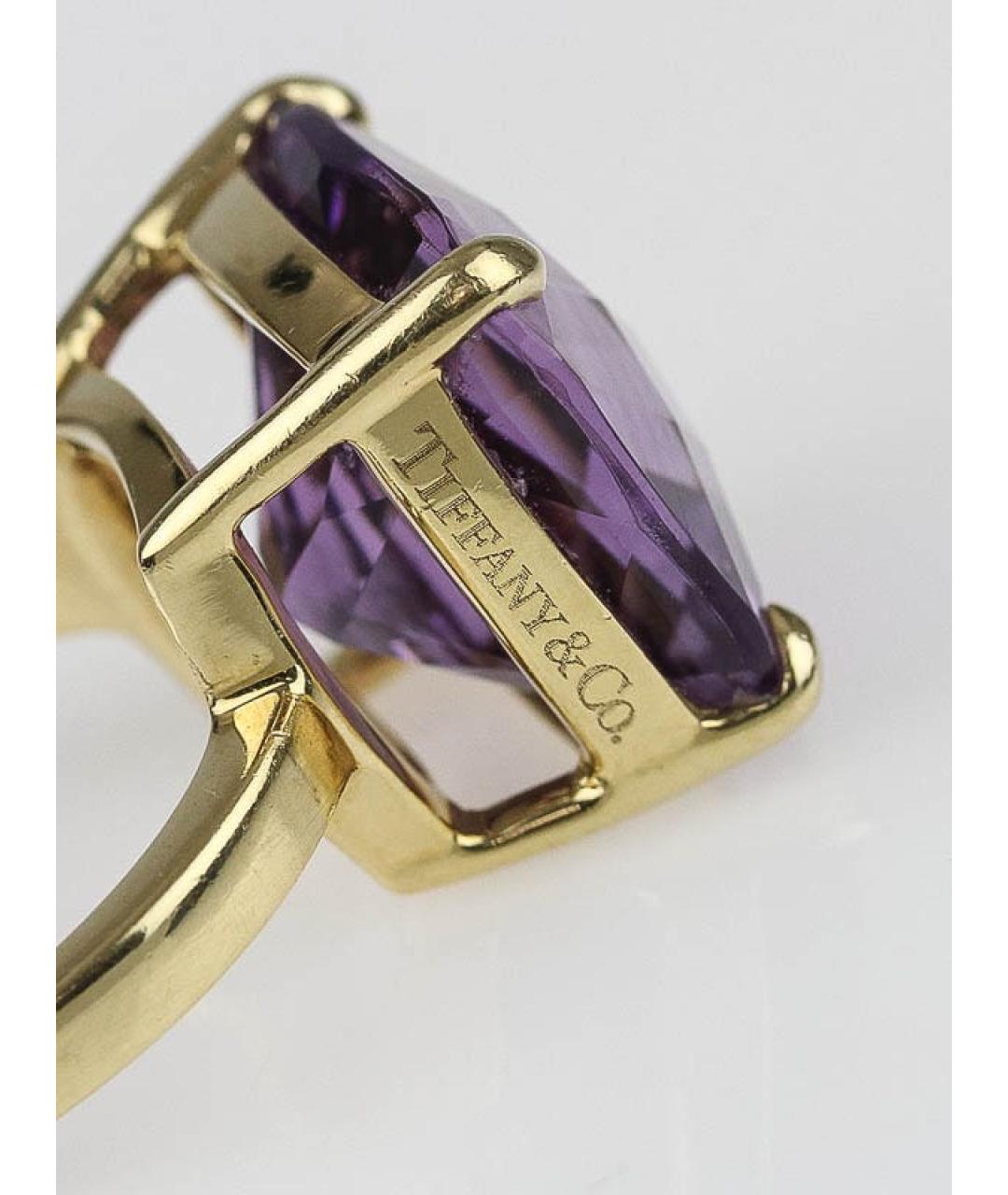 TIFFANY&CO Фиолетовое кольцо из желтого золота, фото 4