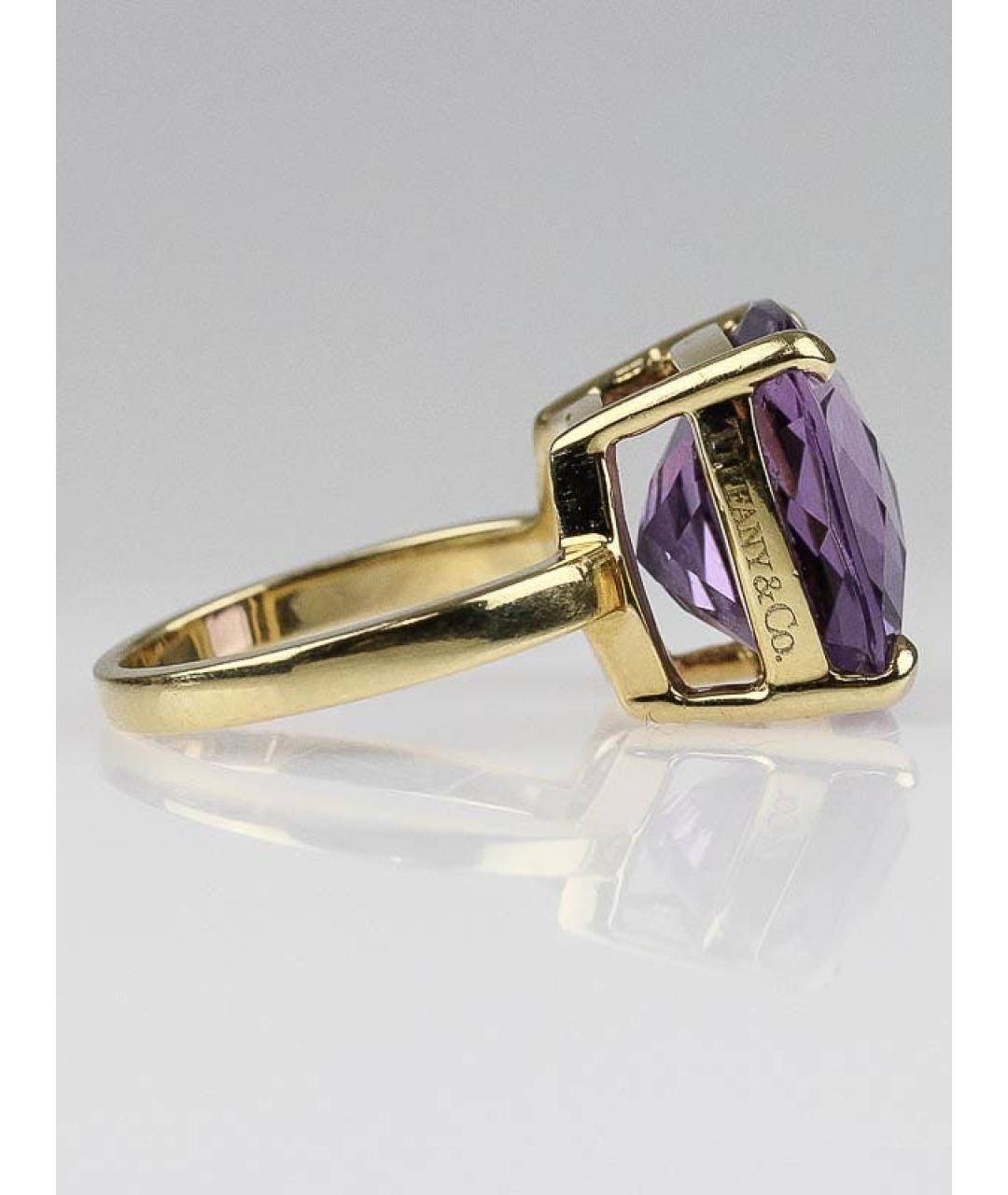 TIFFANY&CO Фиолетовое кольцо из желтого золота, фото 5
