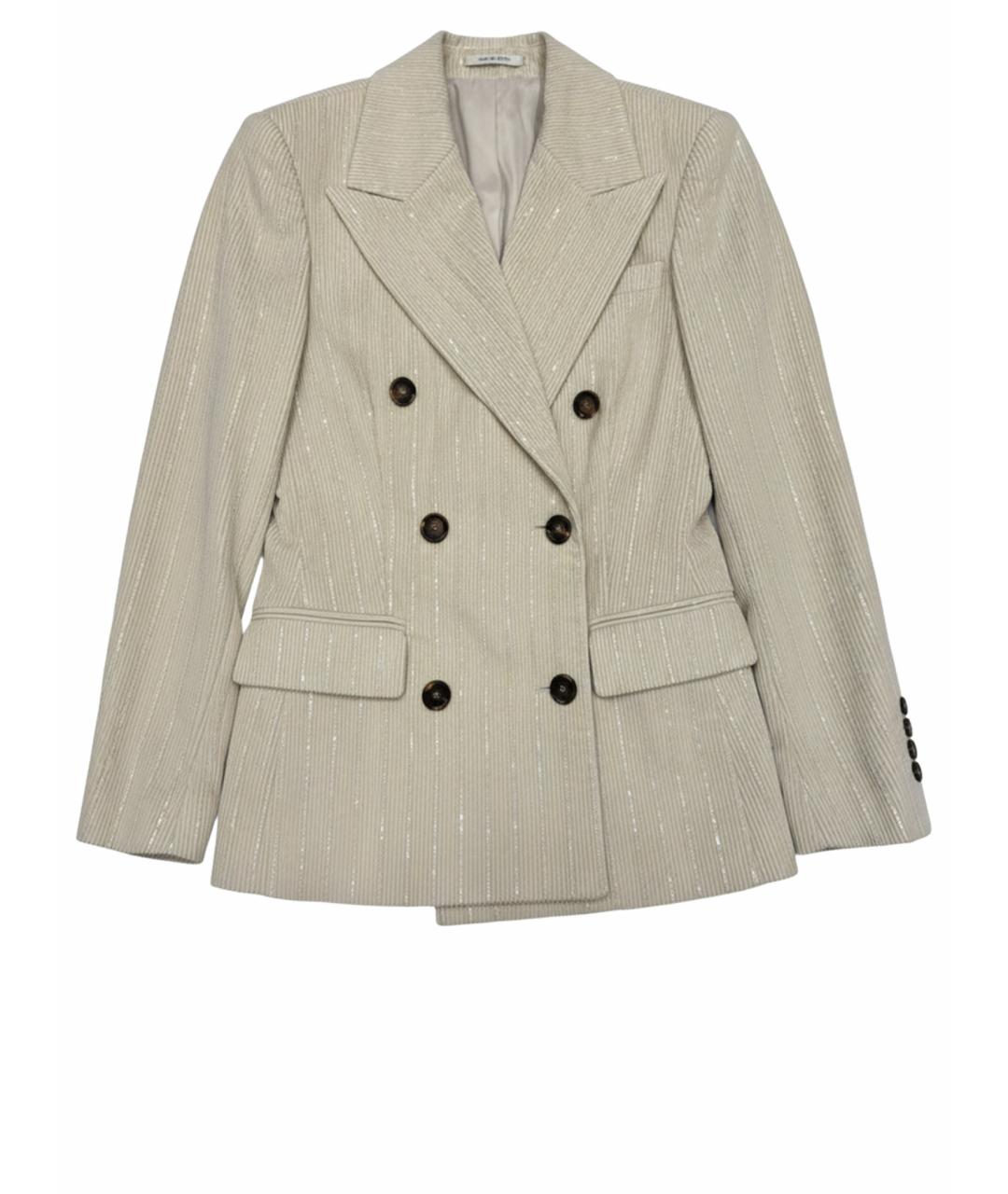 BRUNELLO CUCINELLI Бежевый хлопковый костюм с брюками, фото 1