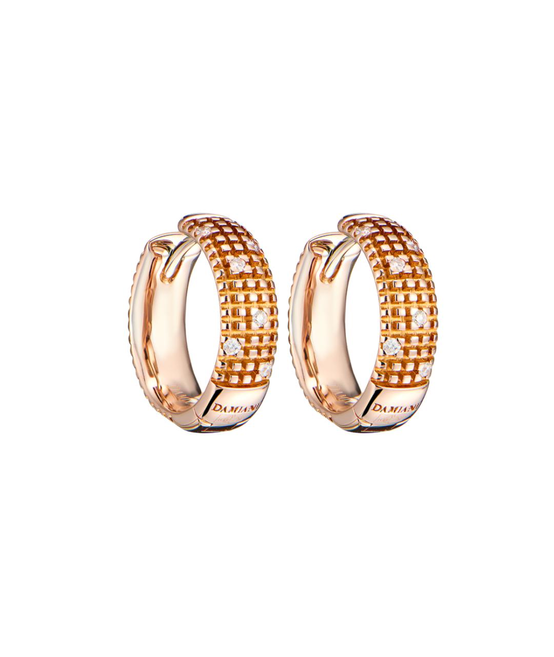 DAMIANI Золотые серьги из розового золота, фото 2