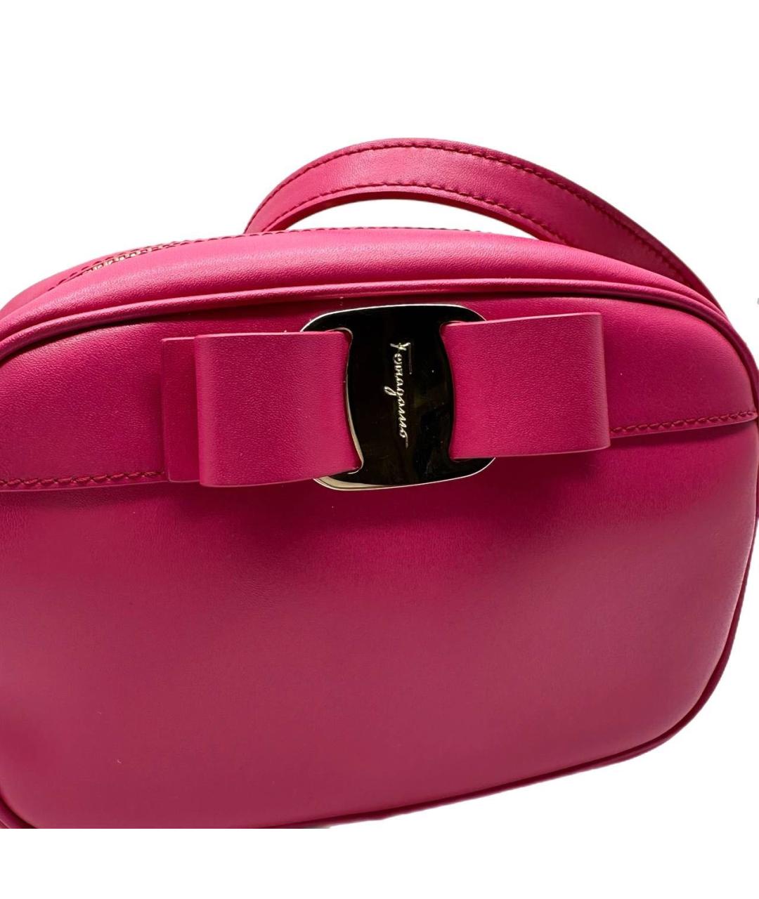 FERRAGAMO Розовая кожаная сумка через плечо, фото 2