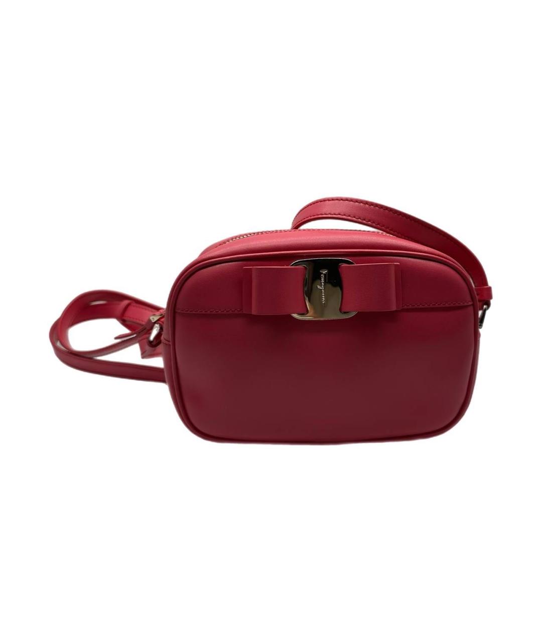 FERRAGAMO Розовая кожаная сумка через плечо, фото 8