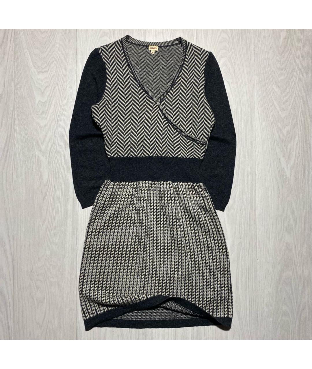 KENZO Серое повседневное платье, фото 7