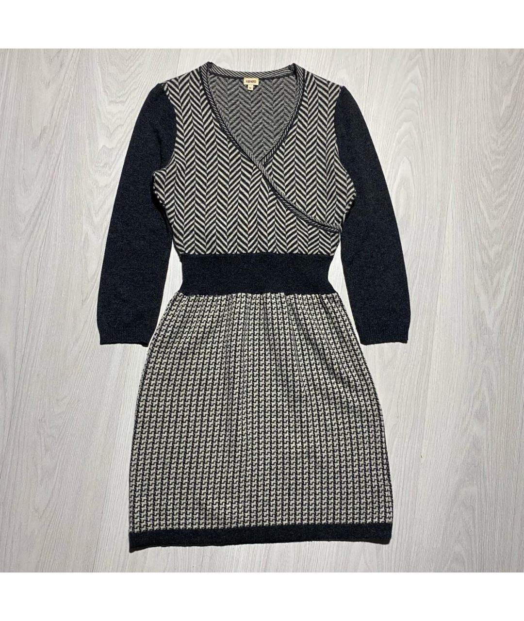 KENZO Серое повседневное платье, фото 4