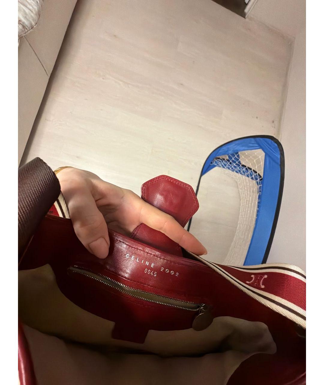 CELINE Мульти кожаная сумка с короткими ручками, фото 4