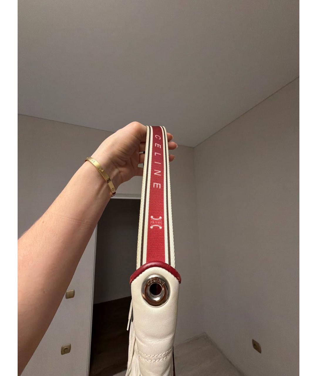 CELINE Мульти кожаная сумка с короткими ручками, фото 8