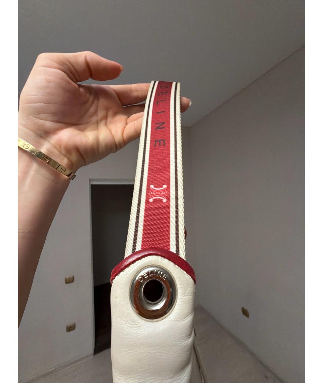 CELINE Мульти кожаная сумка с короткими ручками, фото 7