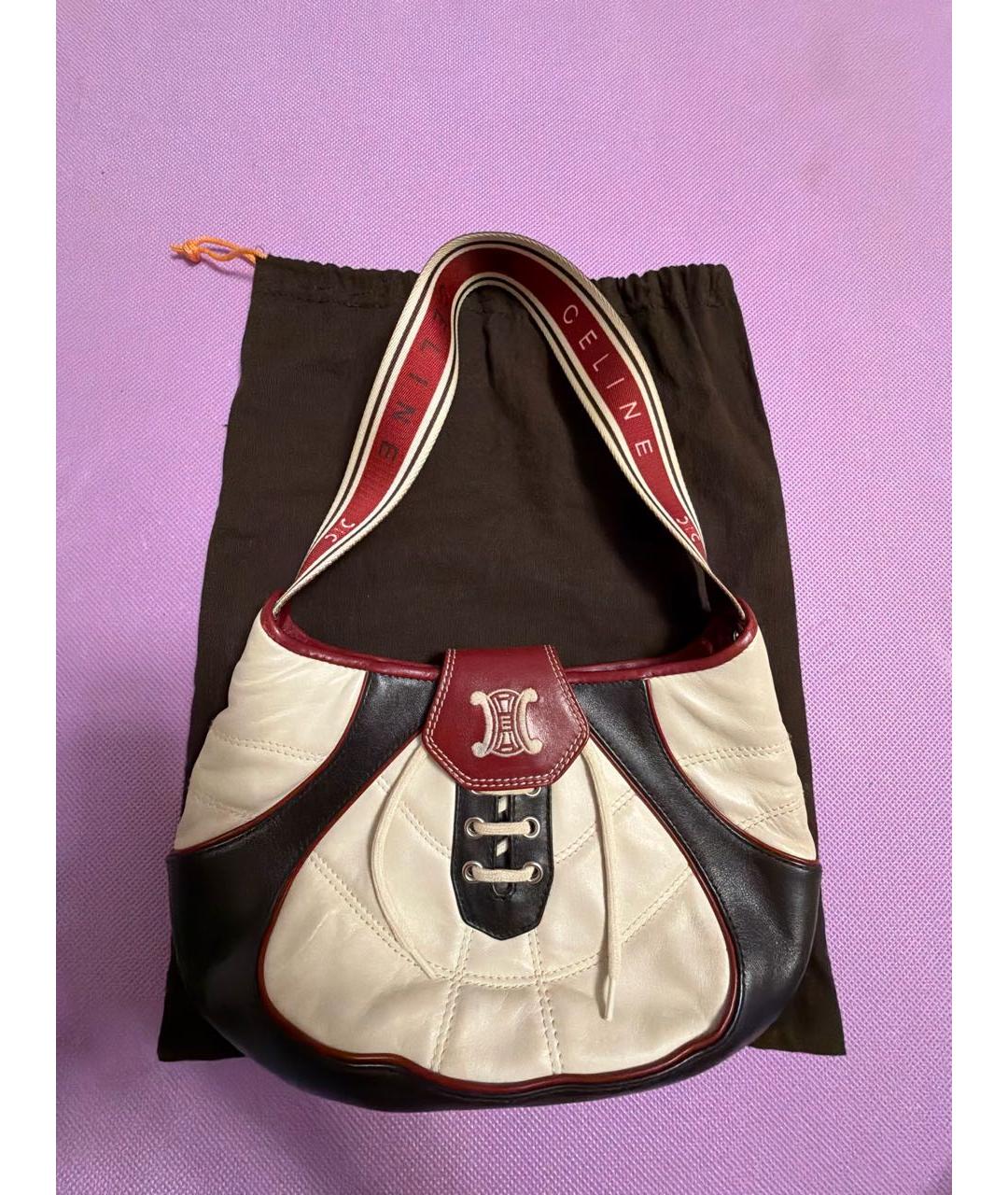 CELINE Мульти кожаная сумка с короткими ручками, фото 9