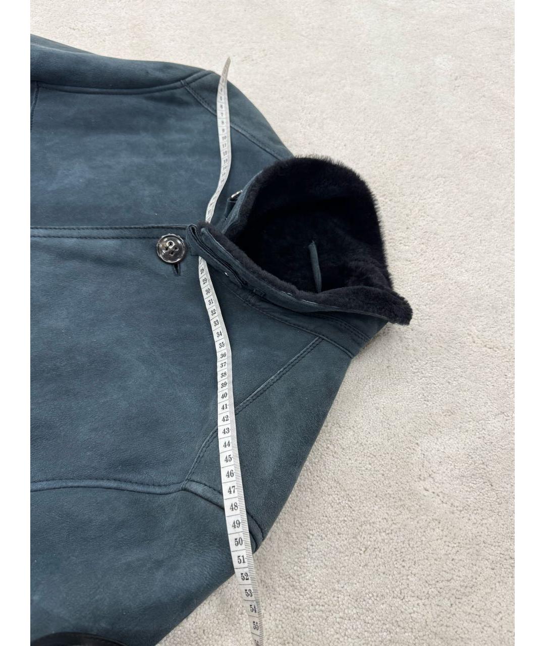 KITON Фиолетовая меховая дубленка/шуба, фото 5