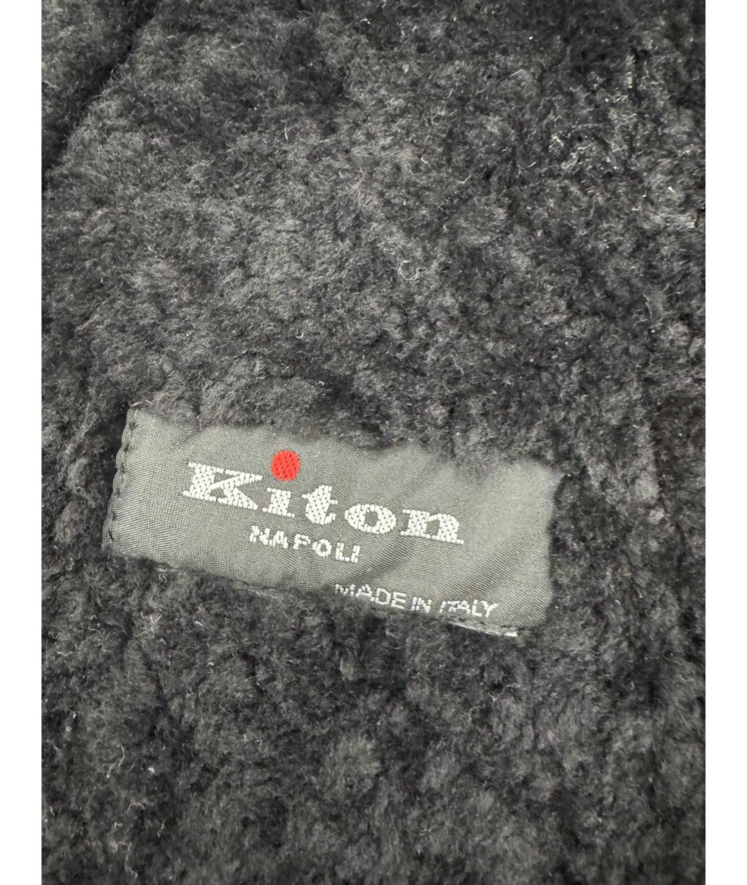 KITON Фиолетовая меховая дубленка/шуба, фото 3