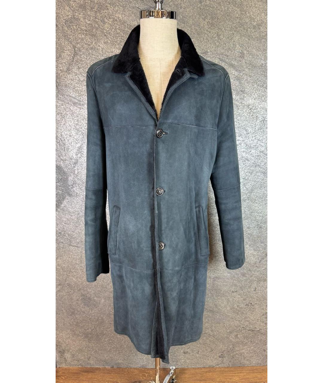 KITON Фиолетовая меховая дубленка/шуба, фото 9