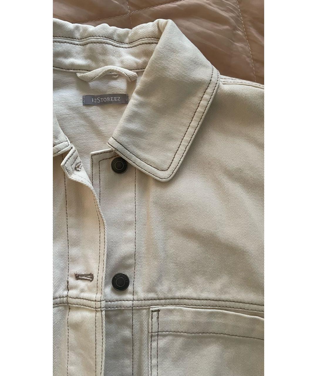 12 STOREEZ Бежевая хлопковая куртка, фото 3