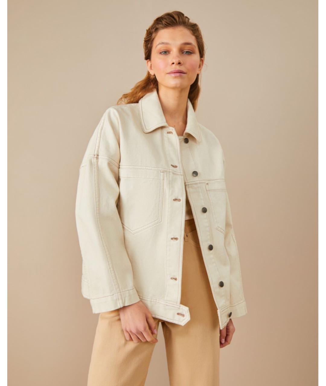 12 STOREEZ Бежевая хлопковая куртка, фото 2