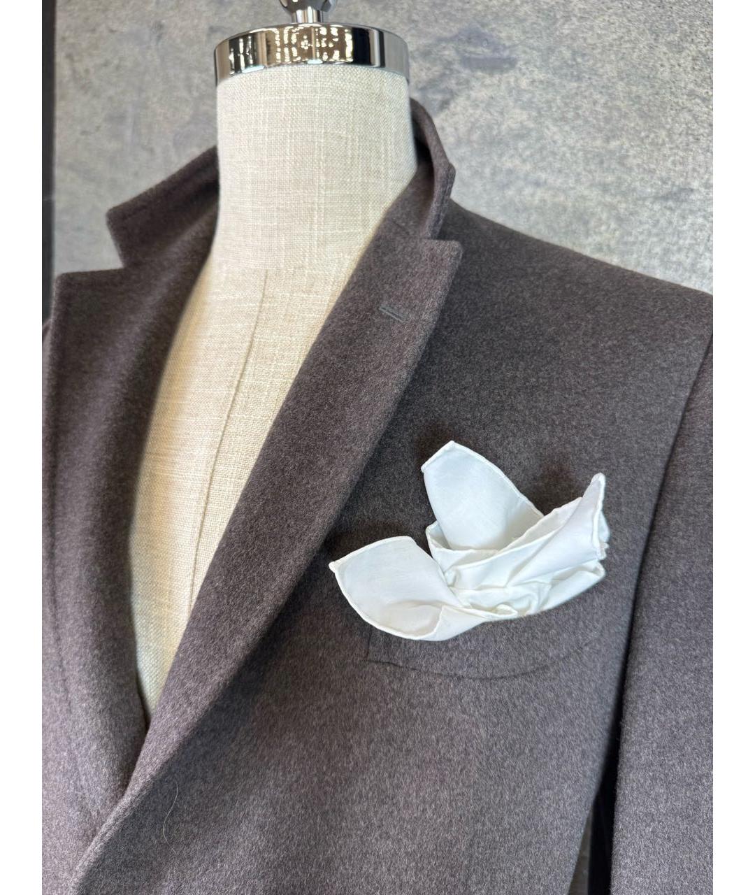 GUCCI Коричневое шерстяное пальто, фото 4