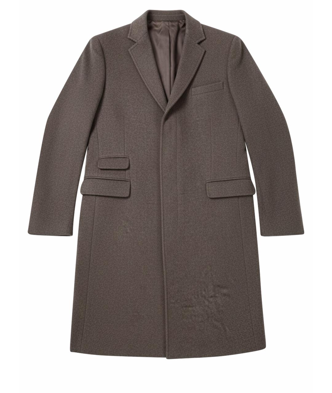 GUCCI Коричневое шерстяное пальто, фото 1