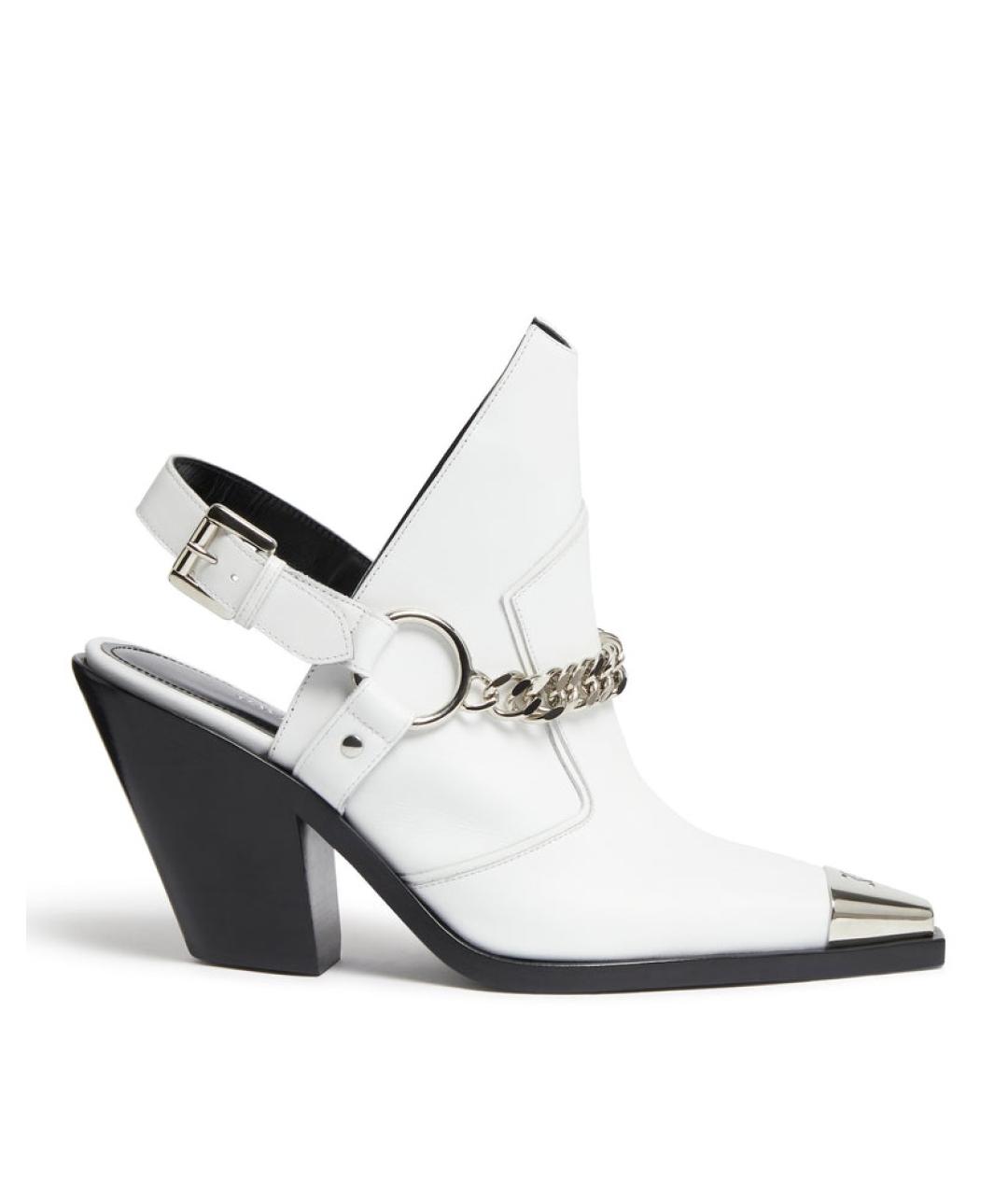 DAVID KOMA Белые кожаные ботинки, фото 1