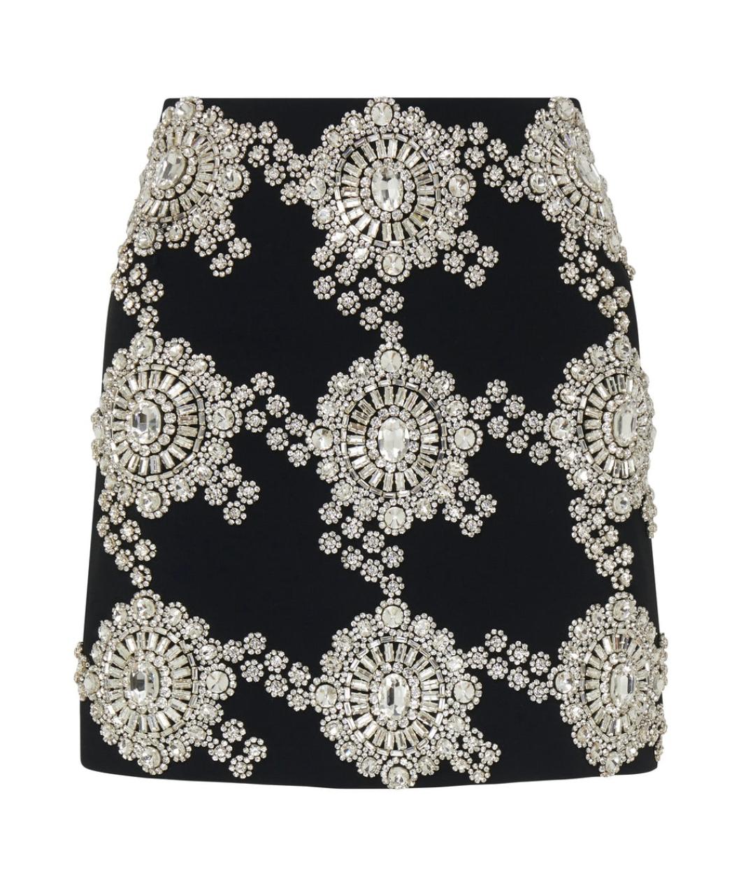 DAVID KOMA Черная юбка мини, фото 2