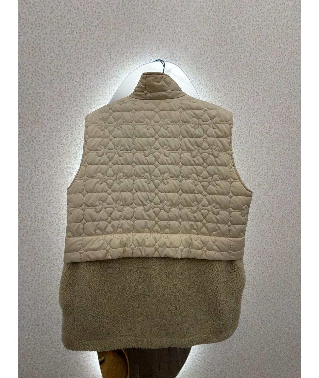 GANNI Бежевый полиэстеровый жилет, фото 2
