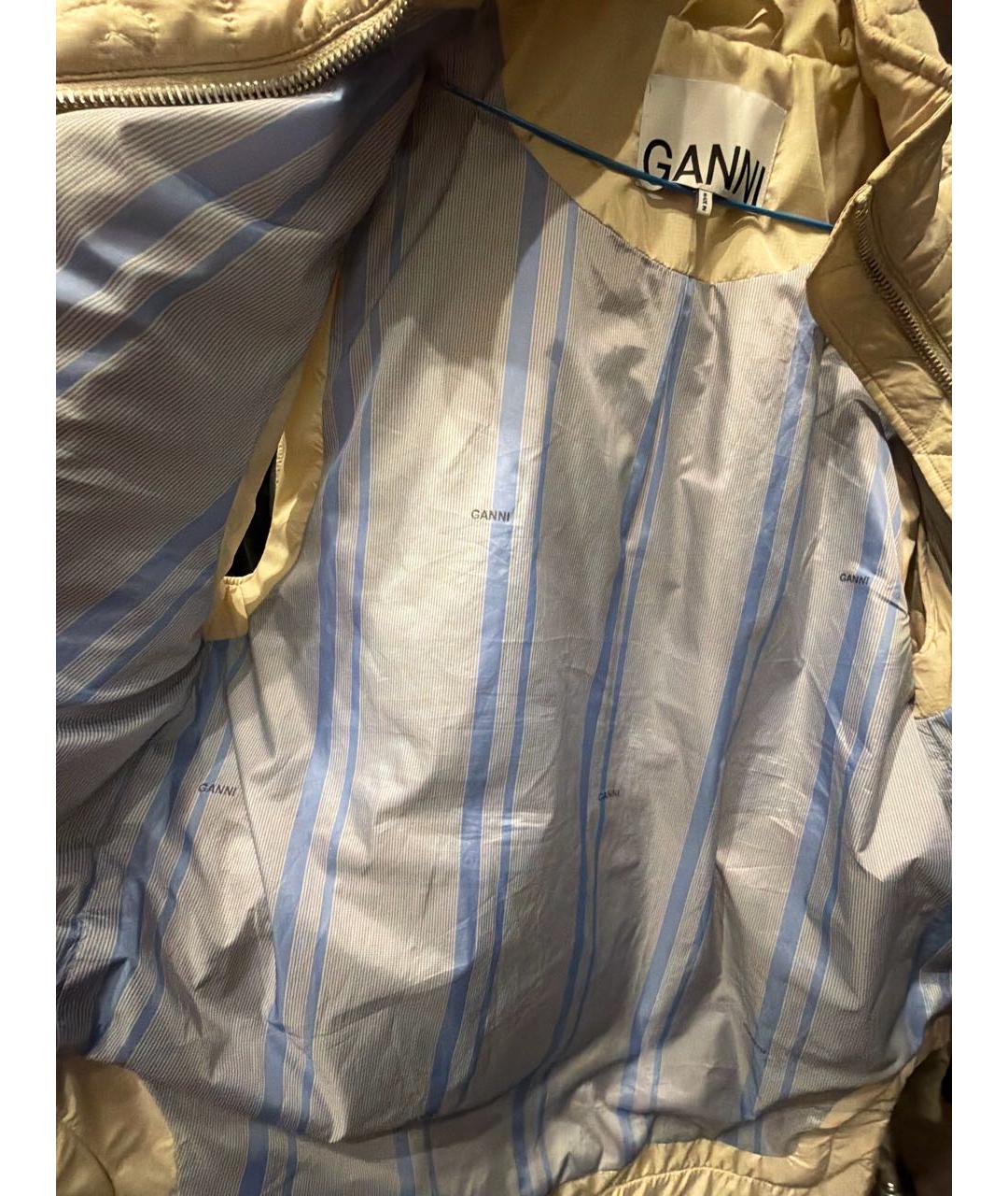 GANNI Бежевый полиэстеровый жилет, фото 5