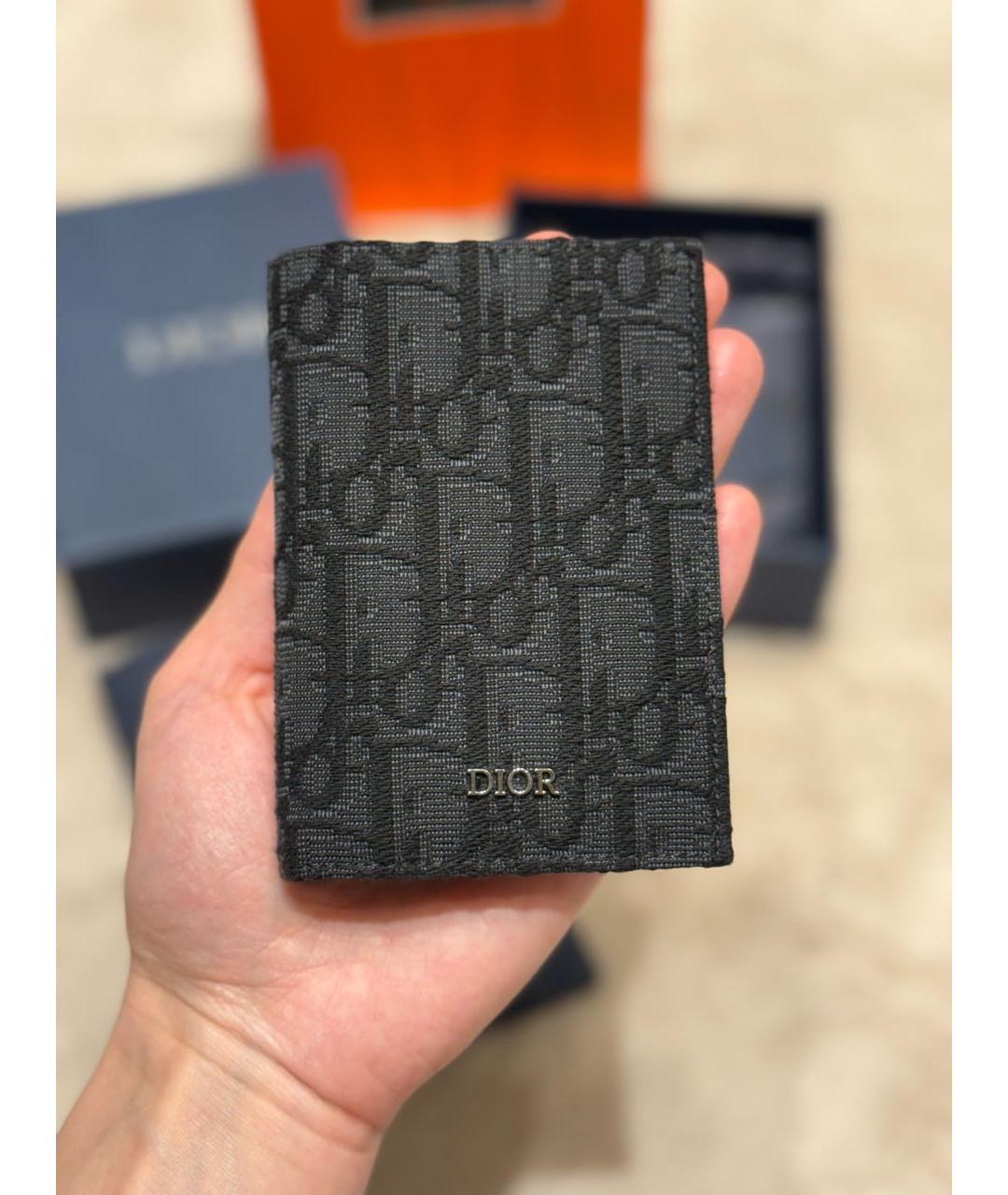 CHRISTIAN DIOR Антрацитовый кардхолдер, фото 6