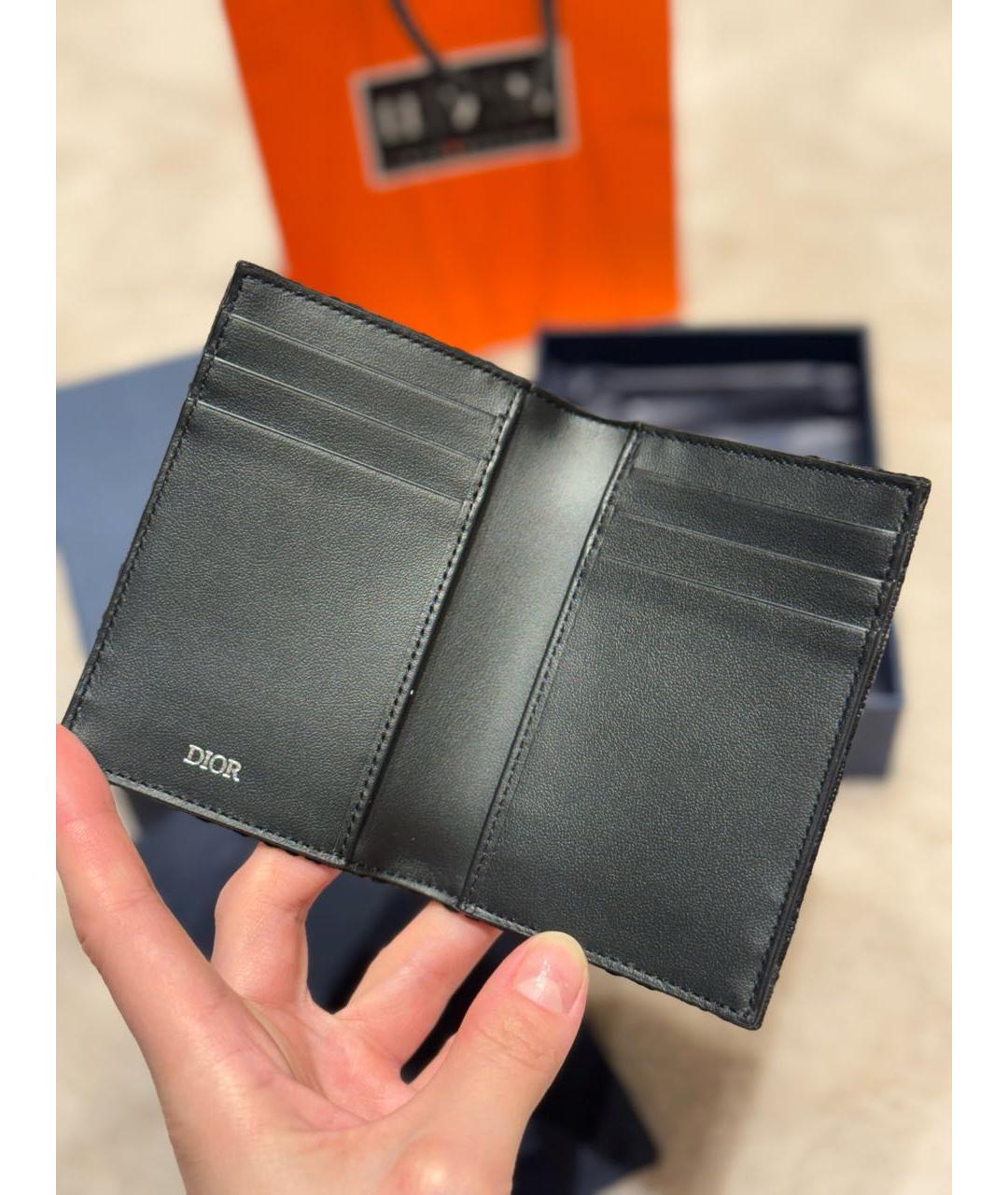CHRISTIAN DIOR Антрацитовый кардхолдер, фото 4