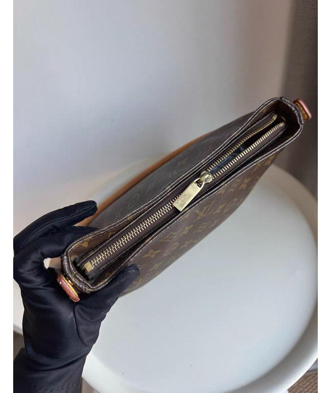 LOUIS VUITTON Коричневая сумка с короткими ручками, фото 4