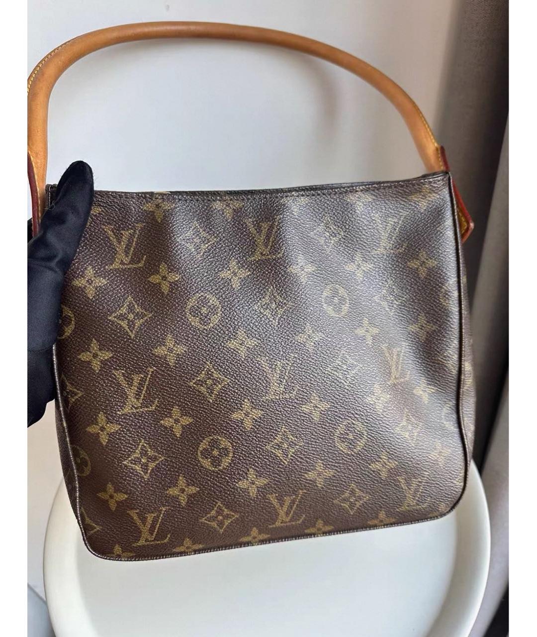 LOUIS VUITTON Коричневая сумка с короткими ручками, фото 6
