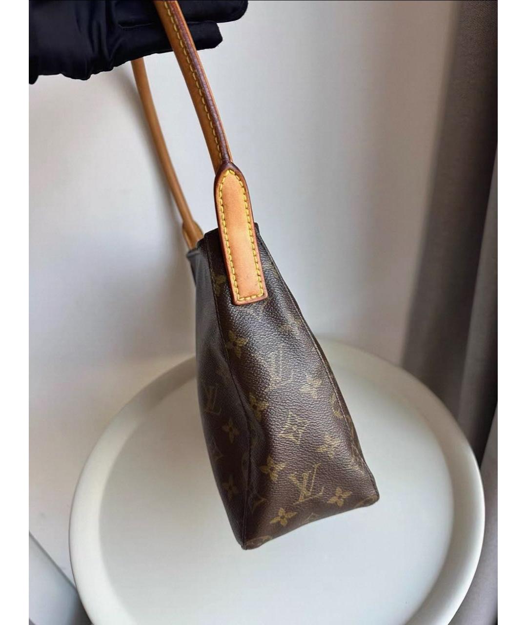 LOUIS VUITTON Коричневая сумка с короткими ручками, фото 7