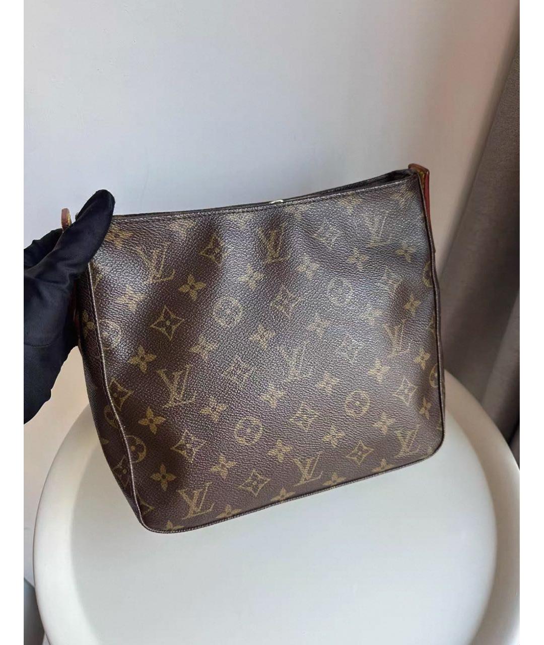 LOUIS VUITTON Коричневая сумка с короткими ручками, фото 3