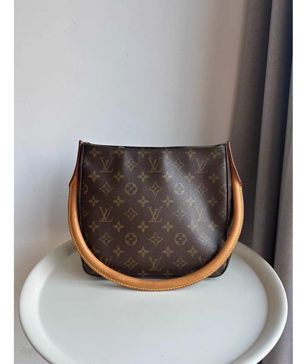 LOUIS VUITTON Коричневая сумка с короткими ручками, фото 2